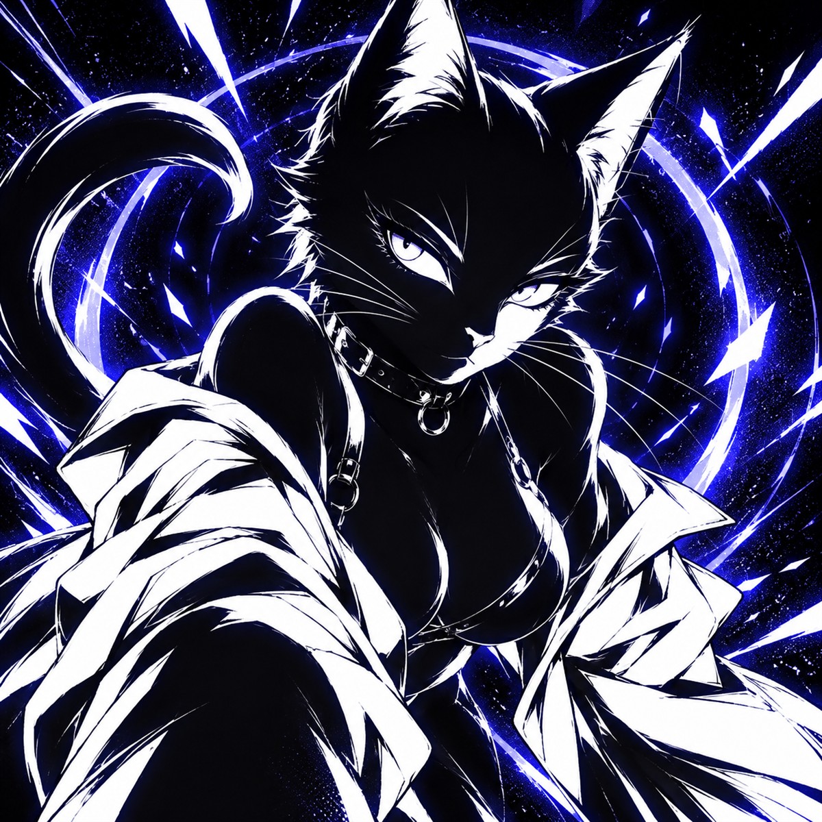 Square CATWO launch artwork with indigo energy rings